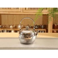 silver pot 999 sterling silver handmade tea set japanese retro teapot kettle home tea ceremony kungfu tea set 650ml