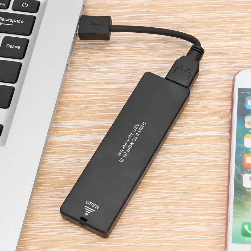 Чехол для жесткого диска M2 NGFF SATA M.2 к USB 3 0 чехол 2242 2260 2280 корпус внешнего SSD |