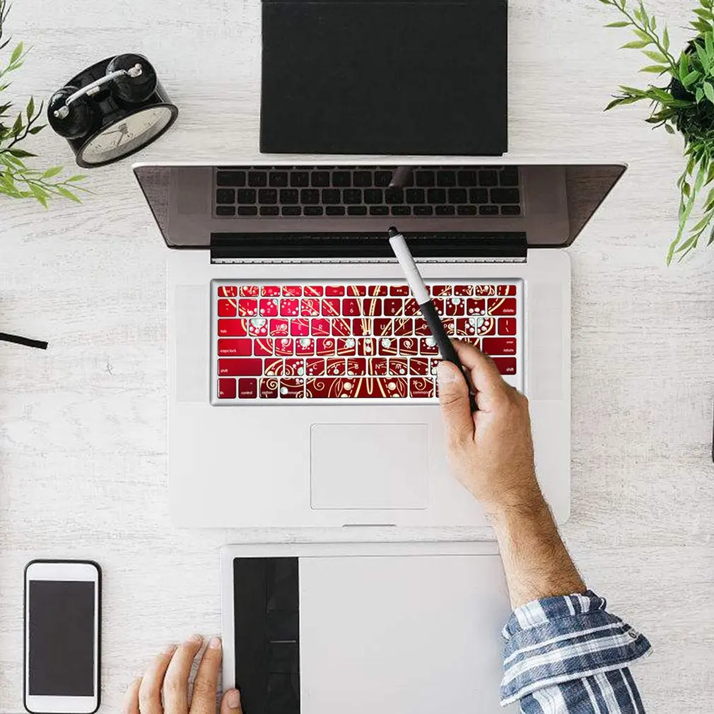 Ультра тонкий прочный Чехол для клавиатуры Пылезащитная пленка наклейки кожи