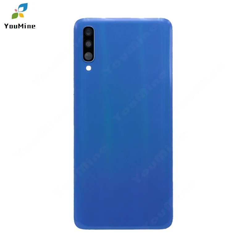 Задняя крышка батарейного отсека для Samsung Galaxy A70 стеклянный корпус задний Замена +