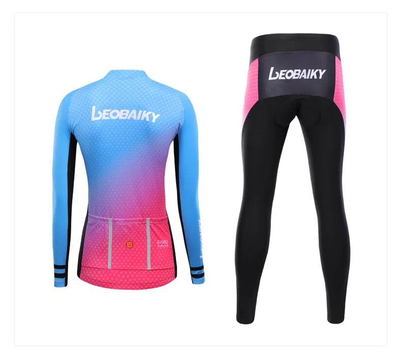 Pro Team MTB Bike Clothing Women Cycling Jersey Set Long Sleeve Summer Road Racing Bicycle Clothes Ladies Ciclismo Uniform