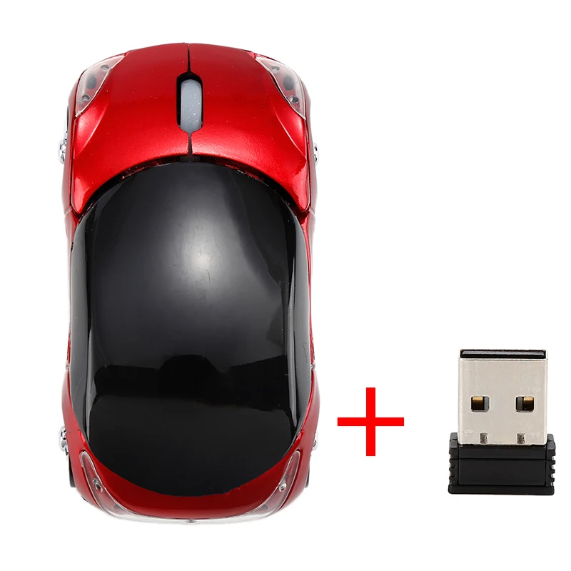 2 Креативная 2,4 GHz 1200 dpi Беспроводная оптическая мышь в форме автомобиля USB прокрутка мыши компьютер Профессиональный для ПК ноутбук с USB Приемником - Цвет: 2
