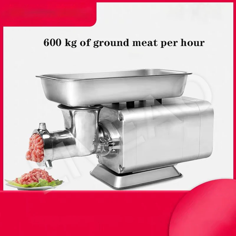 

Frozen Meat Grinder 120kg/h Commercial Ground Meat Electric Meat Mincer Stainless Steel Meat Processing Grinder