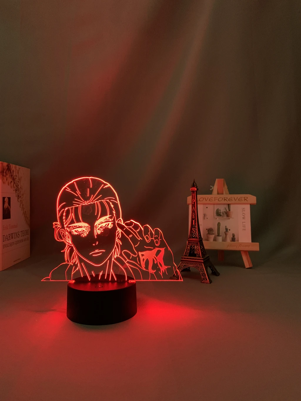 Anime Led Lamp Attack on Titan Eren X Jujutsu Kaisen for Kid Bedroom Decor Birthday Gift Manga AOT 3d Light | Лампы и освещение