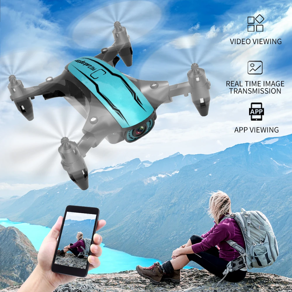 Mini Drone With 1080P HD Camera WIFI FPV Profesional Altitude Hold Dron Foldable RC Quadcopter Electric Helicopter Toy |