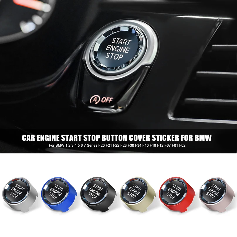 Стильная наклейка для кнопки включения и остановки двигателя BMW 1 2 3 4 5 6 7 серии F20