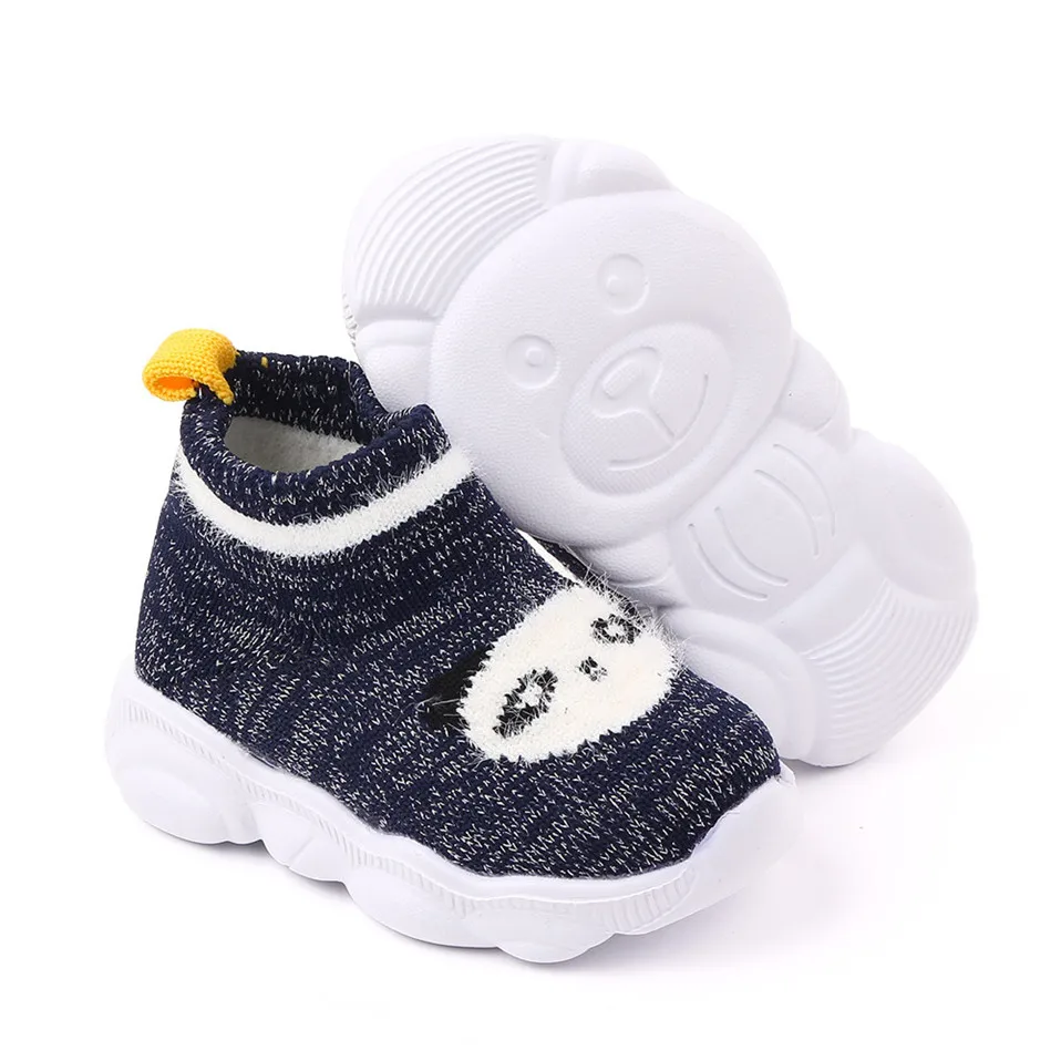 

New autumn winter children non-slip floor socks terry thickening baby toddler shoes baby indoor soft rubber socks shoes