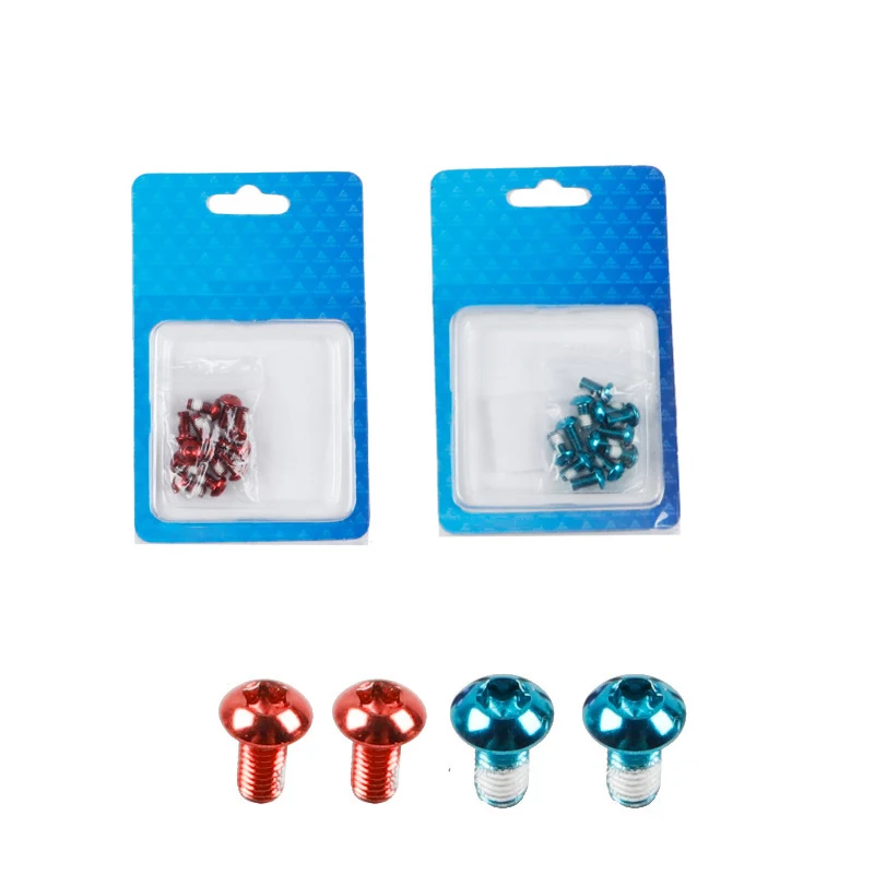 

12Pcs Bicycle Brake Disc Screws Alloy Steel Bolt Rotor Cycling Electrolytic Smooth Surface For Mountain Bike Brake Disc Screws