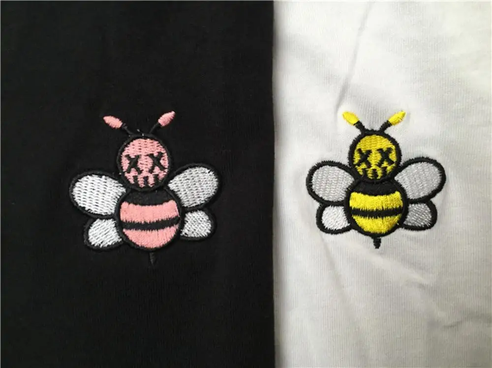 Футболка DUYOU мужская с вышивкой 100% хлопок короткий рукав Повседневная рубашка