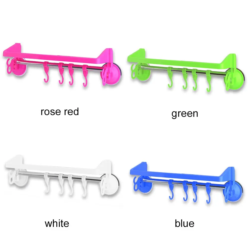 Powerful Suction Bathroom Racks Practical Corner Hanging Storage Towel Rack With Hook Toothbrush Holder Cup Organizer | Дом и сад