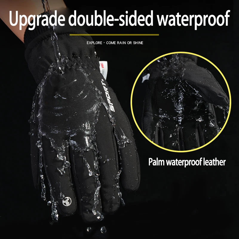 Autumn Winter Men Women Gloves TouchScreen Waterproof Windproof Outdoor Sports Warm Cycling Snow Ski Full Finger |