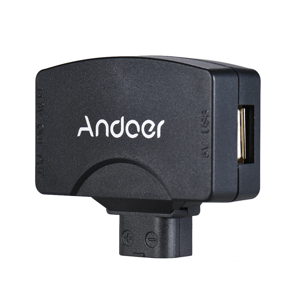 Andoer D-Tap to 5V USB Adapter Connector for V-Mount Camcorder Camera Battery BMCC iPhone iOS Android Smartphone Monitor | Электроника