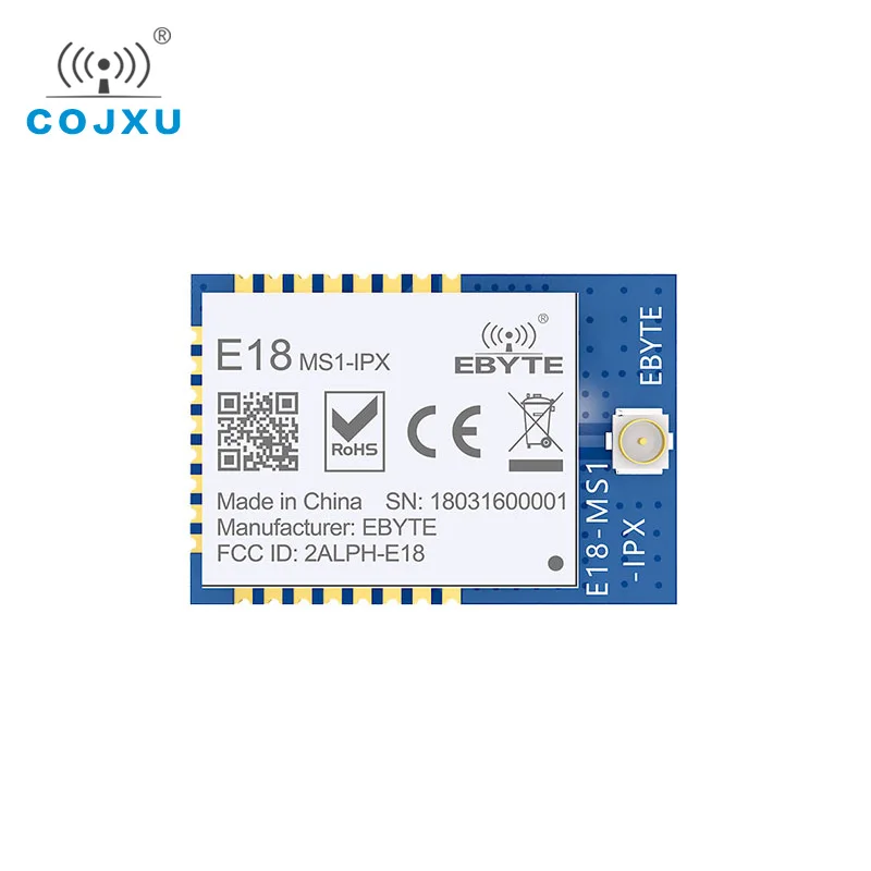 

Zigbee CC2530 2.4GHz Core Board SMD Wireless rf Module cojxu E18-MS1-PCB SPI Transmitter Receiver with Shield PCB IPX Antenna