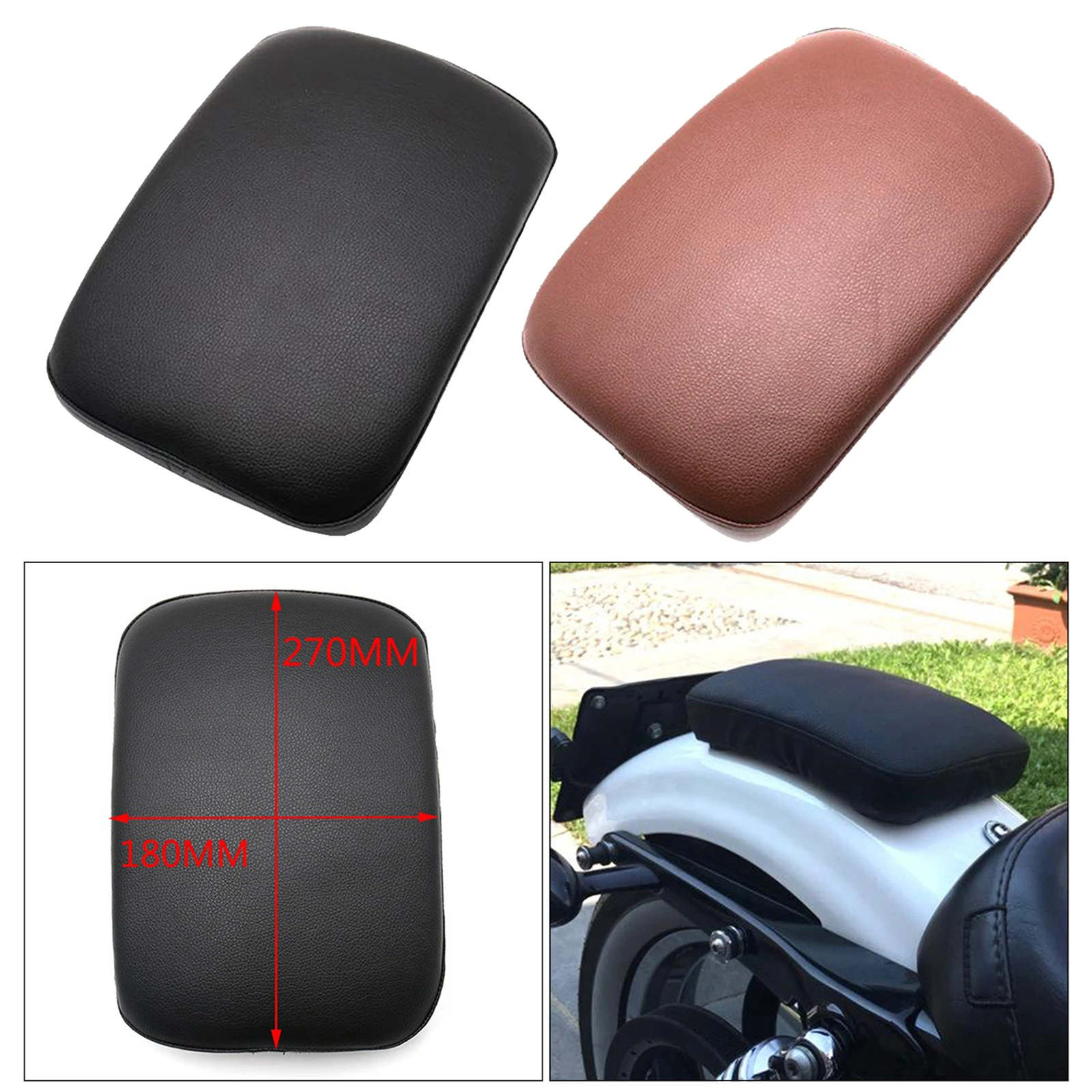 

PU Leather Pillion Passenger Pad Seat for Harley XL883 XL1200