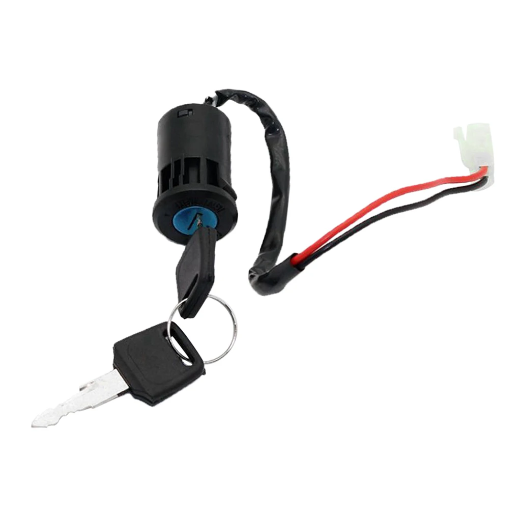 

Universal 2 Wires Ignition Key Switch with 2 Keys for Scooters ATV Karting Moped Gokart boat ignition switch with key