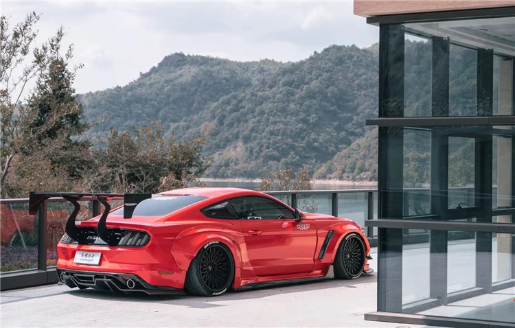 Car Styling Carbon Fiber Rear Roof Spoiler Tail Trunk Wing Boot Lip Molding for Ford Mustang 2015 2016 2017 2018 2019 | Автомобили и