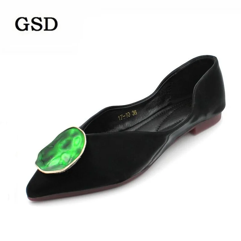 Туфли Лоферы женские на плоской подошве повседневная обувь с металлическим дизайном удобные туфли лодочки