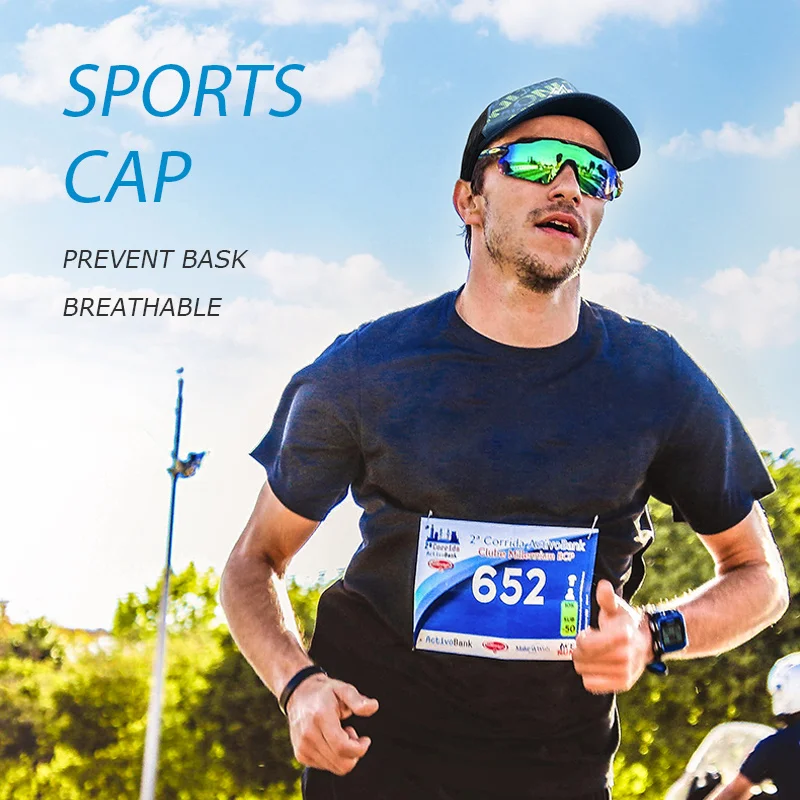 AONIJIE E4106 Men's Women's Sports Adjustable Sun Visor Baseball Cap Trucker Hat Mesh Back For Running Hiking Marathon Trail