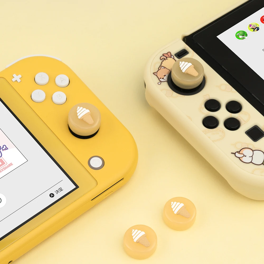 4 шт. Милая крышка контроллера Joy-Con для Nintendo Switch Lite Мягкая силиконовая защитная