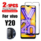 1-2 шт. закаленное стекло с полным покрытием для Vivo Y20, защита экрана телефона, защитное стекло, пленка для объектива камеры Vivo Y20i, защитное стекло