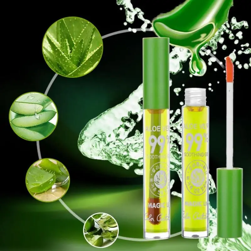 Алоэ Вера масляная Помада для губ блеск оттенок грунтовка увлажняющий Макияж