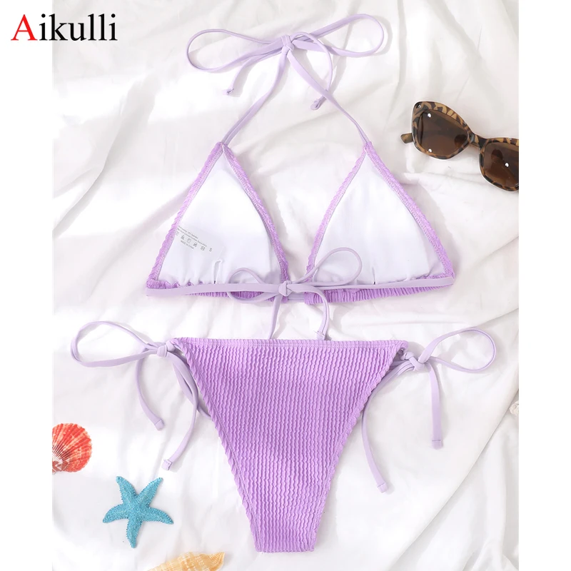 

Sexy String Lace Bikinis Swimsuits Women 2021 Swimwear Push Up Bikini Set Brazilian Bathing Suits Summer Beach Biquini Swim Suit