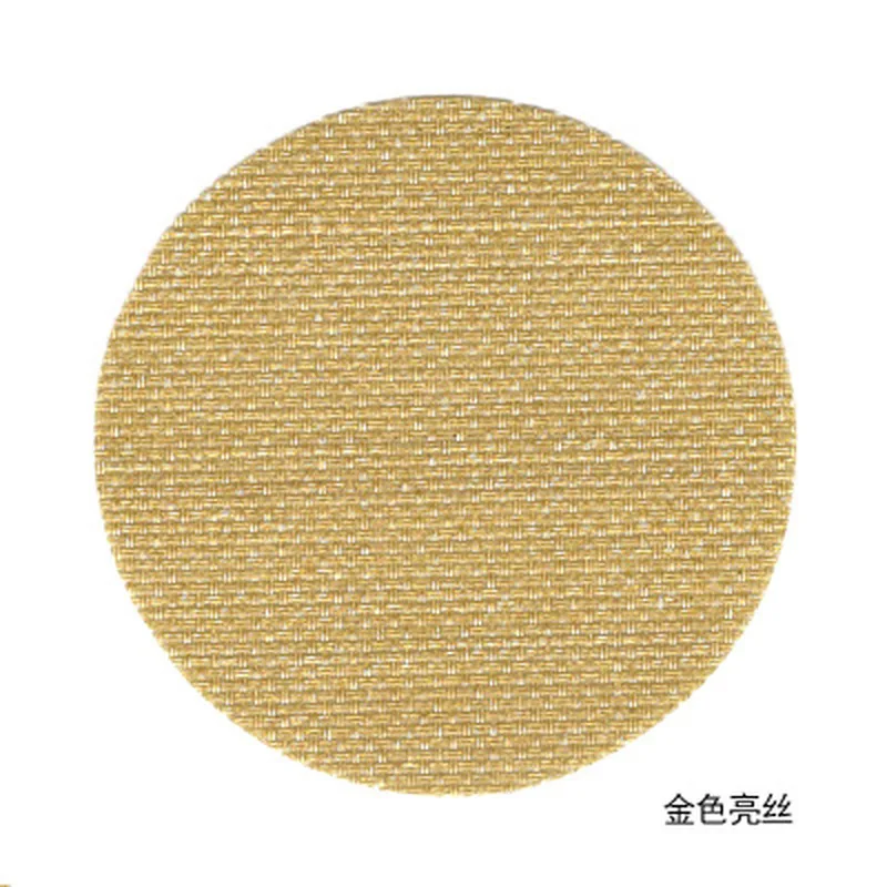 Круглый дизайн льняные салфетки льняная ткань для стола ПВХ тканые твердые
