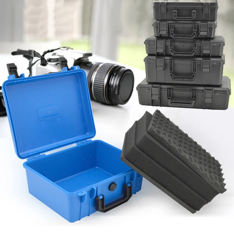 

Impact Resistant Safety Case Protective Tool box Equipment suitcase Instrument plastic Tool case Shockproof with sponge