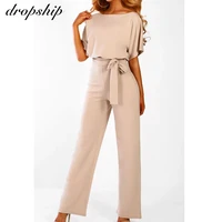 jumpsuit rompers womens overalls women jumpsuits 2020 streetwear plus size romper spring summer lace up short sleeve