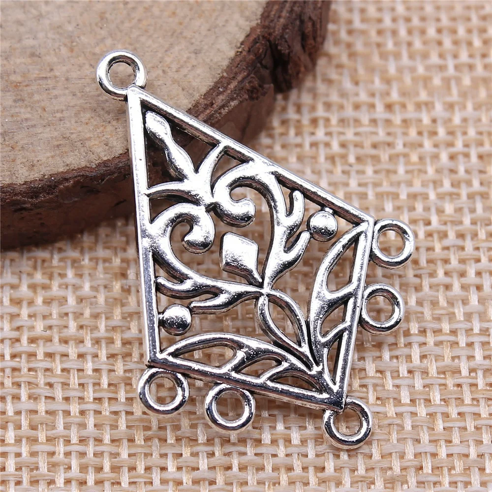 

Findings For Diy Handmade 4pcs 39x28mm Antique Silver Color Porous Earring Connector