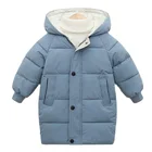 Детская зимняя куртка Детская куртка для мальчиков новые модные уплотненные Детские длинная куртка с капюшоном, теплый зимний комбинезон для девочек, детский жилет на хлопковой подкладке куртка От 3 до 10 лет