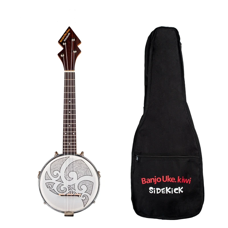 

Banjo Ukulele Concert with Bag Tuner Banjo Closed Solid Back with Beginner Kit