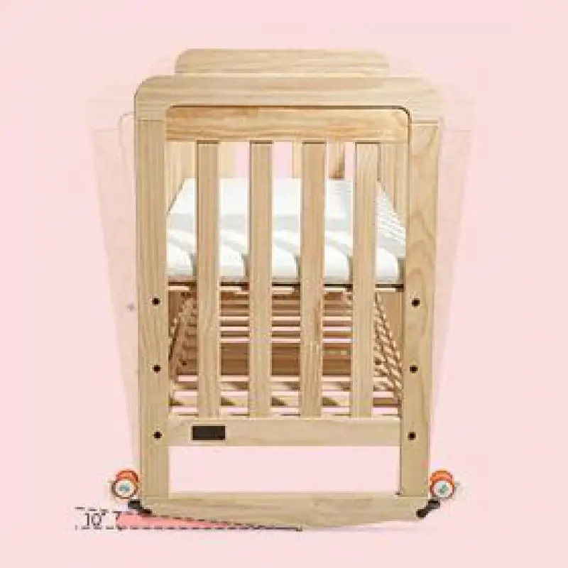 Детская кроватка из массива дерева многофункциональная кровать для