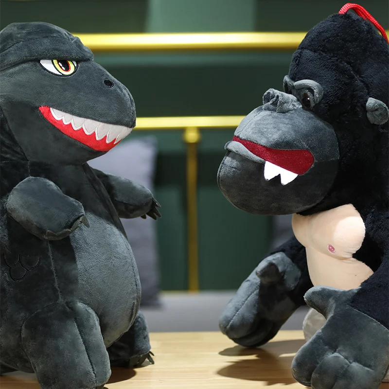 

NEWEST Movie Dinosaur King Kong Plush Doll Toy Figure Pillow Cute Anime Monkey Plushie Stuffed Toys For Kids Gift 25/50CM
