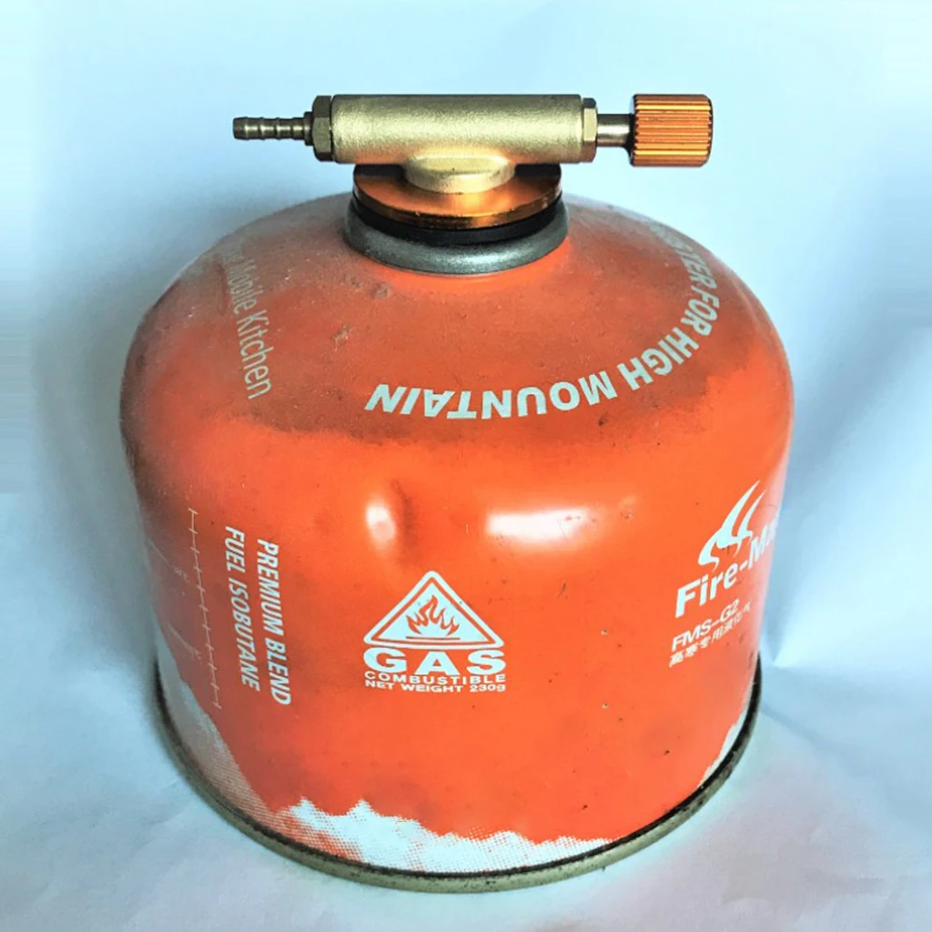 

Outdoor Camping Refill Adapter Inflation Valve Flat Cylinder Tank Switch