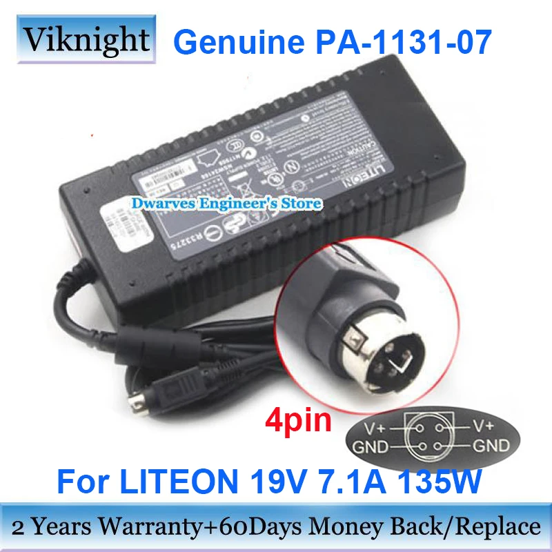 Liteon Pa-1131-07 0317a19135 Laptop Charger For Acer Zs600 J2 650 Cpos Systems Round With 4-pin