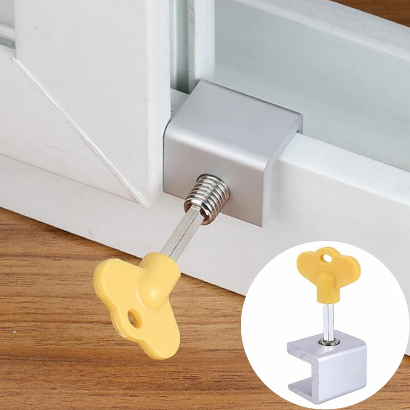 

New screen window lock limiter sliding window aluminum alloy plastic steel window protection door and window anti-theft lock