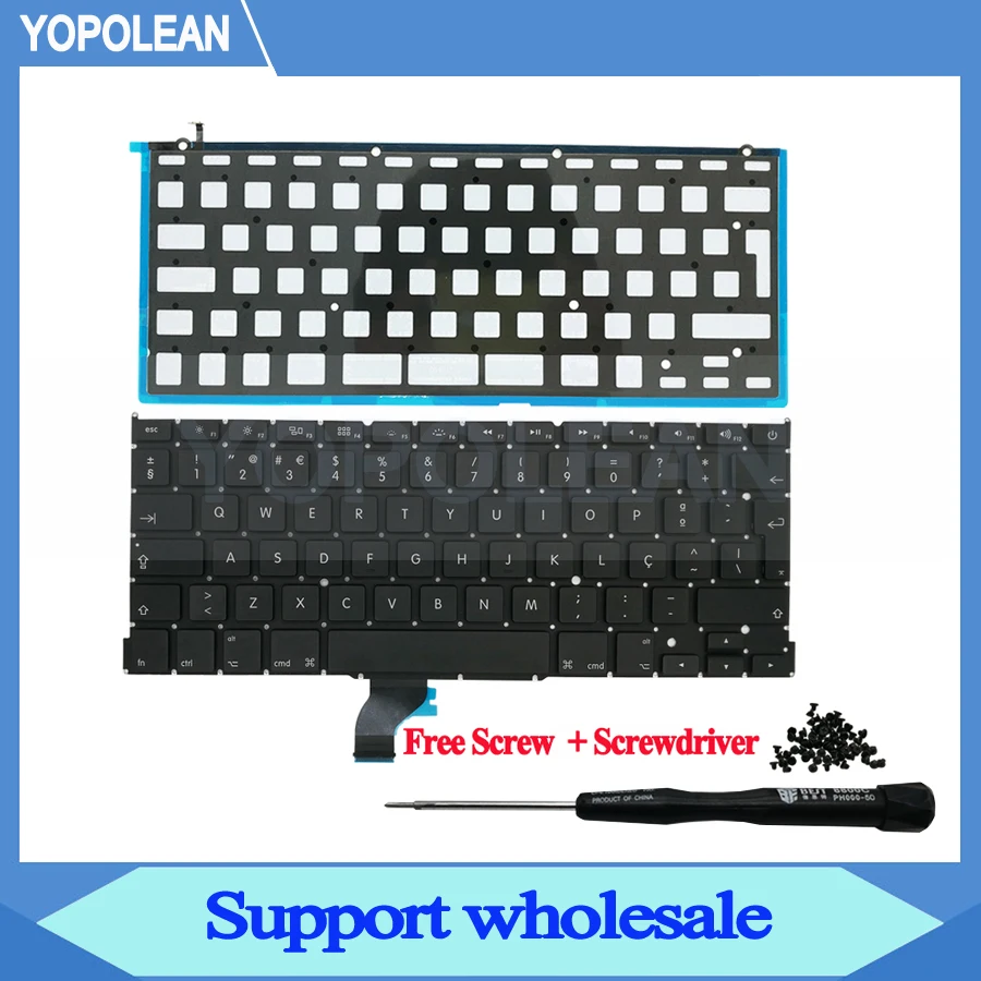 Новая португальский клавиатура с подсветкой для Macbook Pro Retina 13 &quotA1502 2013 2014 2015