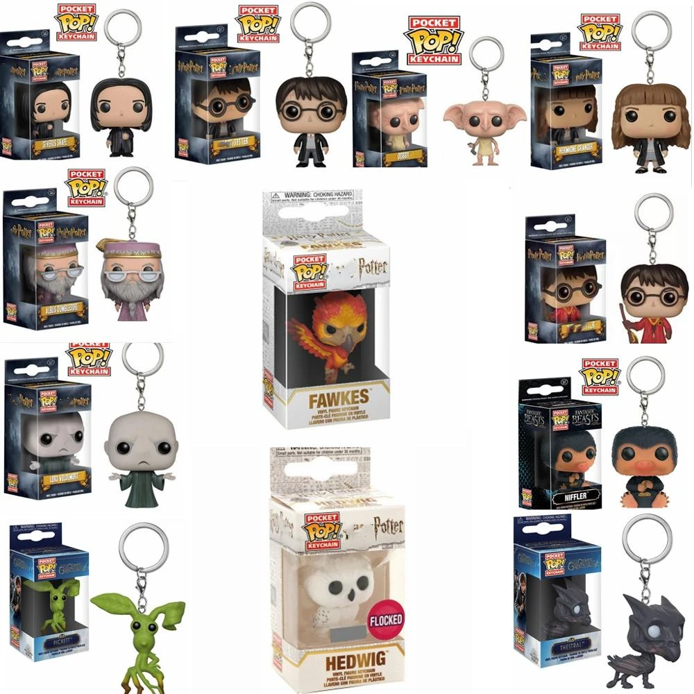 FUNKO POP Гарри Поттер Новинка FAWKES HEDWIG Добби Гермиона Дамблдор Волдеморт брелок экшн