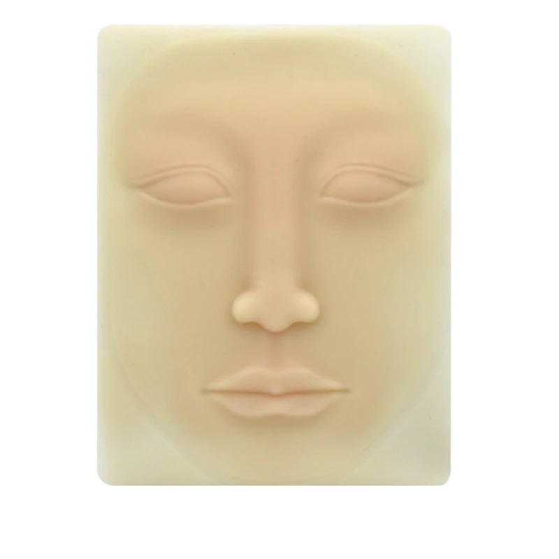 3D Face Практика латекса 3D бровей практика кожи лица губ брови аксессуары для микроволокна татуировки Поставки Перманентный макияж помощь использования - Цвет: 3D Face