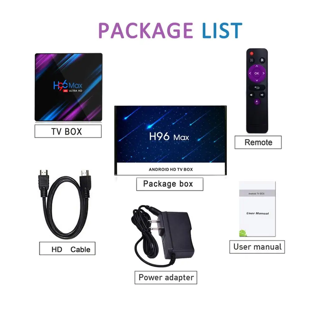 ТВ приставка H96MAX Android 9,0 Смарт ТВ приставка Rockchip RK3318 4GB+ 32GB H.265 4K медиа-проигрыватель Google H96 MAX телеприставка PK X96 hk1 max