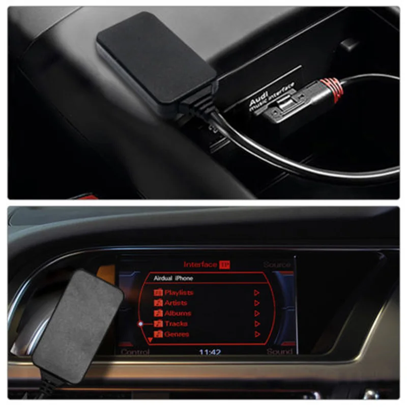 

Автомобильный беспроводной Bluetooth модуль музыкальный адаптер вспомогательный приемник Aux аудио кабель для Audi VW радио медиа интерфейс автомо...