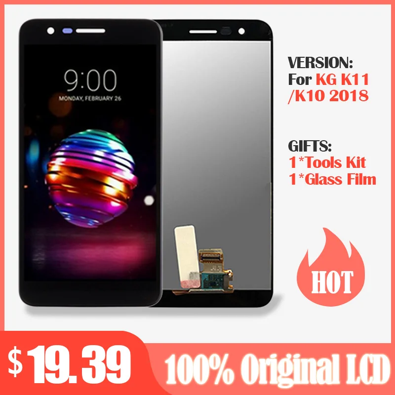 5 3 &quotзапасной дисплей для LG K11 ЖК + сенсорный экран с рамкой K10 2018 Pantalla дигитайзер