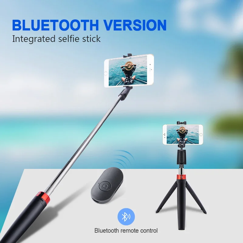 Беспроводная Bluetooth селфи-палка со штативом складной ручной монопод с
