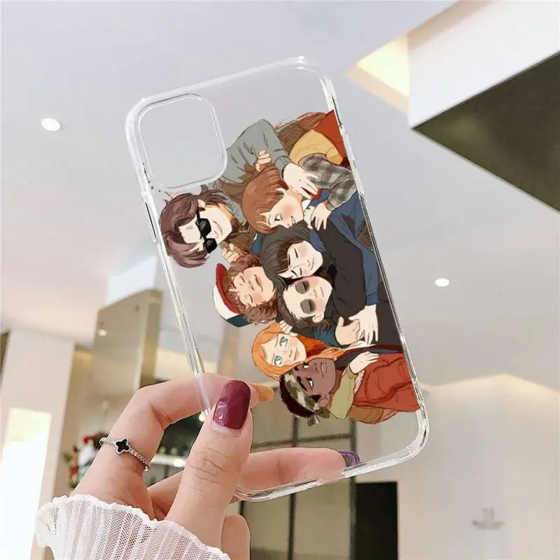 

Stranger Things Christmas Lights Phone Cases Transparent for iPhone 6 7 8 11 12 s mini pro X XS XR MAX Plus SE cover funda