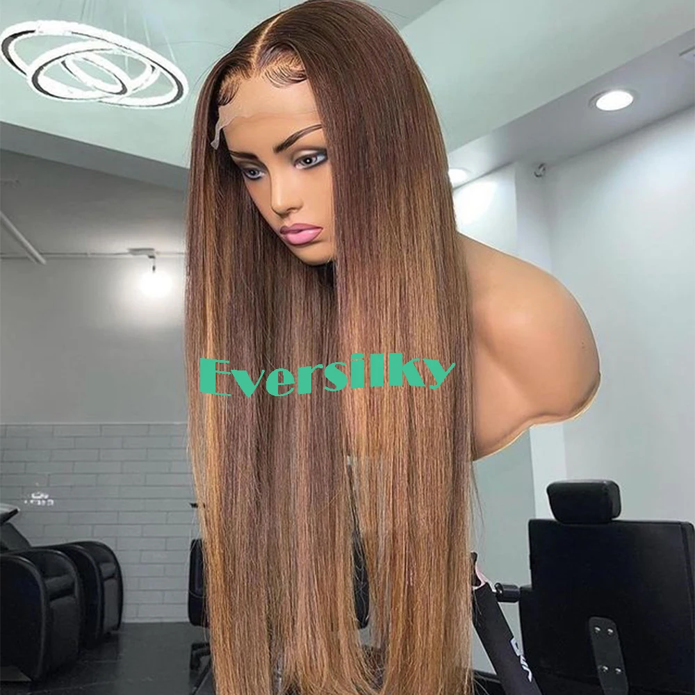 

Ombre Blonde Straight 360 Lace Frontal Human Hair Wig for Women Brazilian Remy Balayage 13x6 Lace Front Blonde Wig U Part Wigs