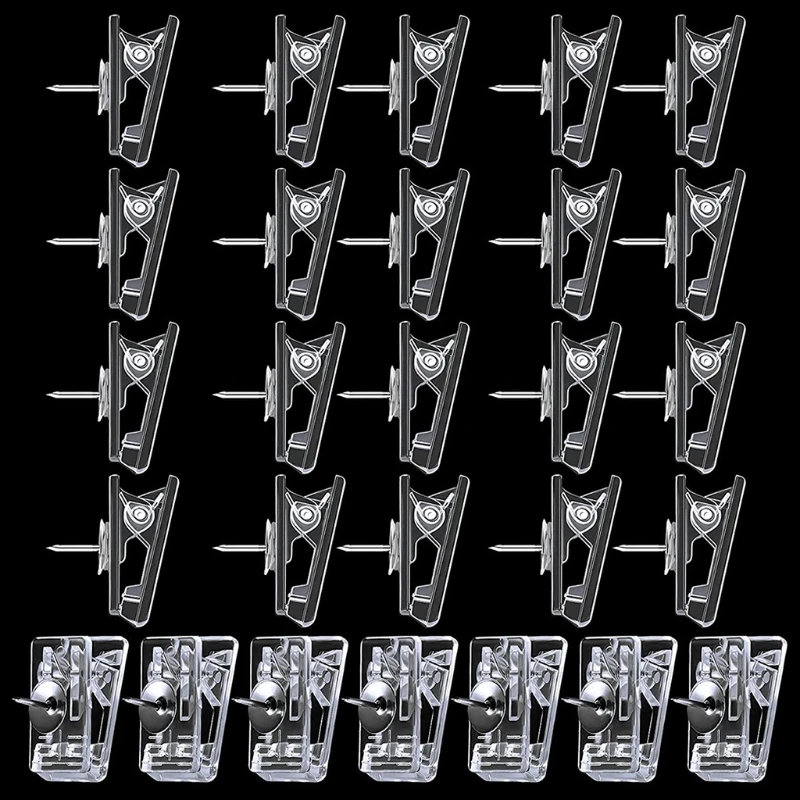

2022 New Set of 50pcs Creative Plastic Push Pins Decorative Thumb Tack Kit for Cork Board