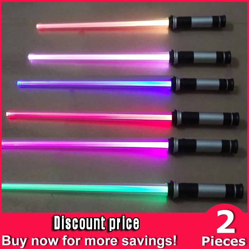 2 шт. мигающая светодиодная сабля светящийся лазер джедая двойной меч игрушки