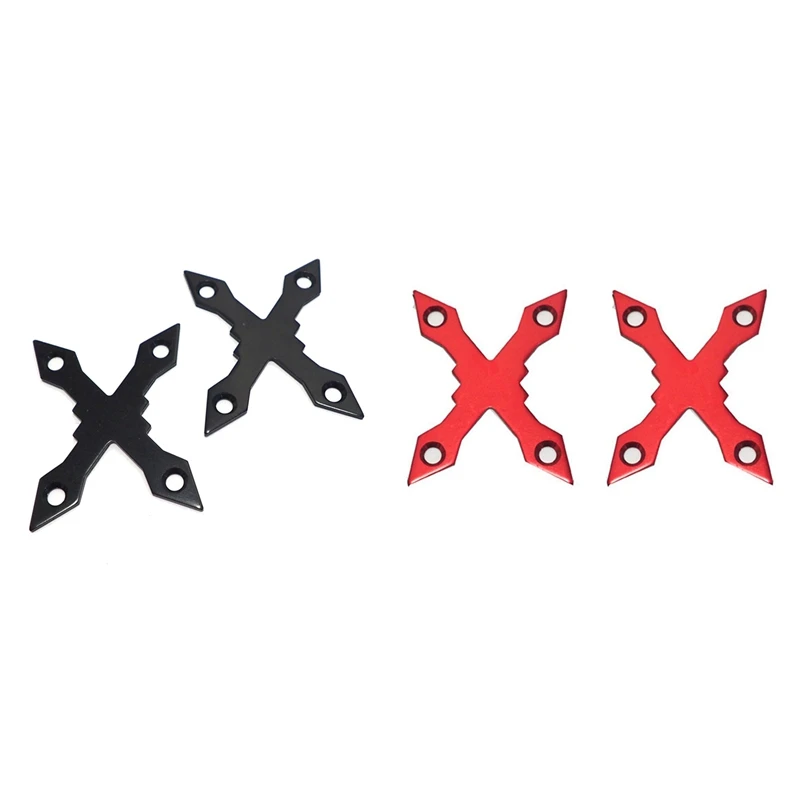 

4 Pcs Protective Gaskets Longboard Hardware Deck Pads Screw Pads Round Edge Durable Parts Skateboard,Black & Red-A