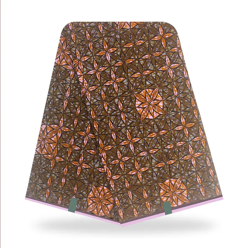 

100%Cotton Ankara African Printing Batik Fabric Real Wax Africa Tissu Sewing Material For Party Dress Artwork Craft Textile F1-7